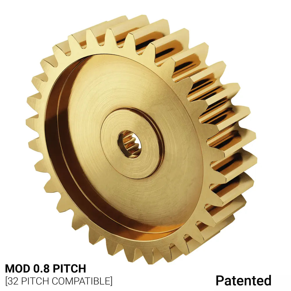 ServoCity 2305 Series Brass, MOD 0.8, Servo Gear (25 Tooth Spline, 30 Tooth)