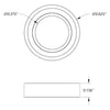 ServoCity 3/8-inch ID Non-Flanged Ball Bearing 5/8-inch OD, 5/32-inch (2x)