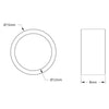 ServoCity 12mm ID Spacer 15mm OD, 8mm Length (4x)