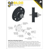 ServoCity 3402 Series 3mm HTD Pitch Plastic Hub Mount Timing Belt Pulley (14mm Bore, 108T)