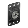 ServoCity 5mm Bore Flat Pillow Block (16mm x 32mm Mounting Pattern) - 2 Pack