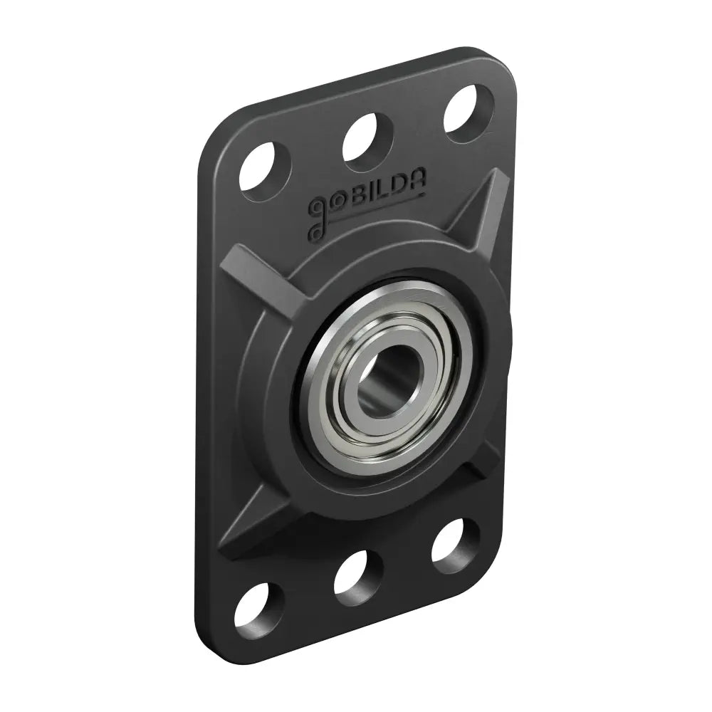 ServoCity 5mm Bore Flat Pillow Block (16mm x 32mm Mounting Pattern) - 2 Pack