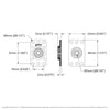 ServoCity 5mm Bore Flat Pillow Block (16mm x 32mm Mounting Pattern) - 2 Pack