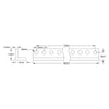 ServoCity 1103 Series L-Beam (10 Hole, 80mm Length) - 2 Pack