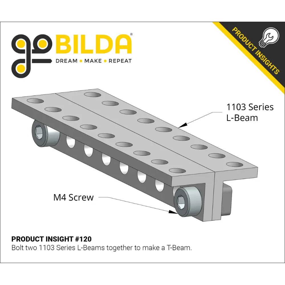 ServoCity 1103 Series L-Beam (10 Hole, 80mm Length) - 2 Pack