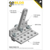 ServoCity 1103 Series L-Beam (10 Hole, 80mm Length) - 2 Pack
