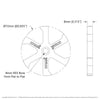 ServoCity 3615 Series Boot-Wheel (8mm REX™ Bore, 72mm Diameter, 30A Durometer)