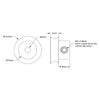 ServoCity 3401 Series Set-Screw Round Belt Pulley (4mm Bore, 16mm PD)