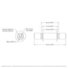 ServoCity 1523 Series M4 x 0.7mm Standoff (8mm Diameter, 43mm Length)