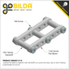 ServoCity 1102 Series Flat Beam (10 Hole, 80mm Length) - 2 Pack