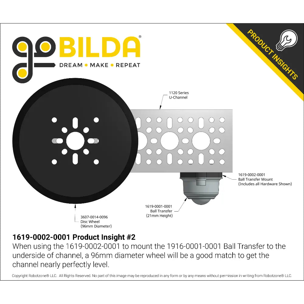 ServoCity Ball Transfer Mount (2-1)