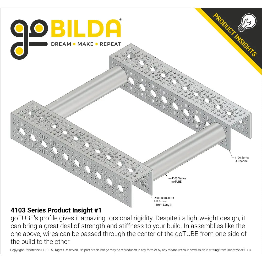 ServoCity 4103 Series goTUBE (43mm Length)