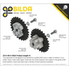 ServoCity #25 Pitch Acetal Hub-Mount Sprocket (14mm Bore, 26 Tooth)