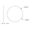 ServoCity 1500 Series Plastic Spacer (32mm ID x 34mm OD, 1mm Thickness) - 12 Pack