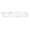 ServoCity 1103 Series L-Beam (11 Hole, 88mm Length) - 2 Pack