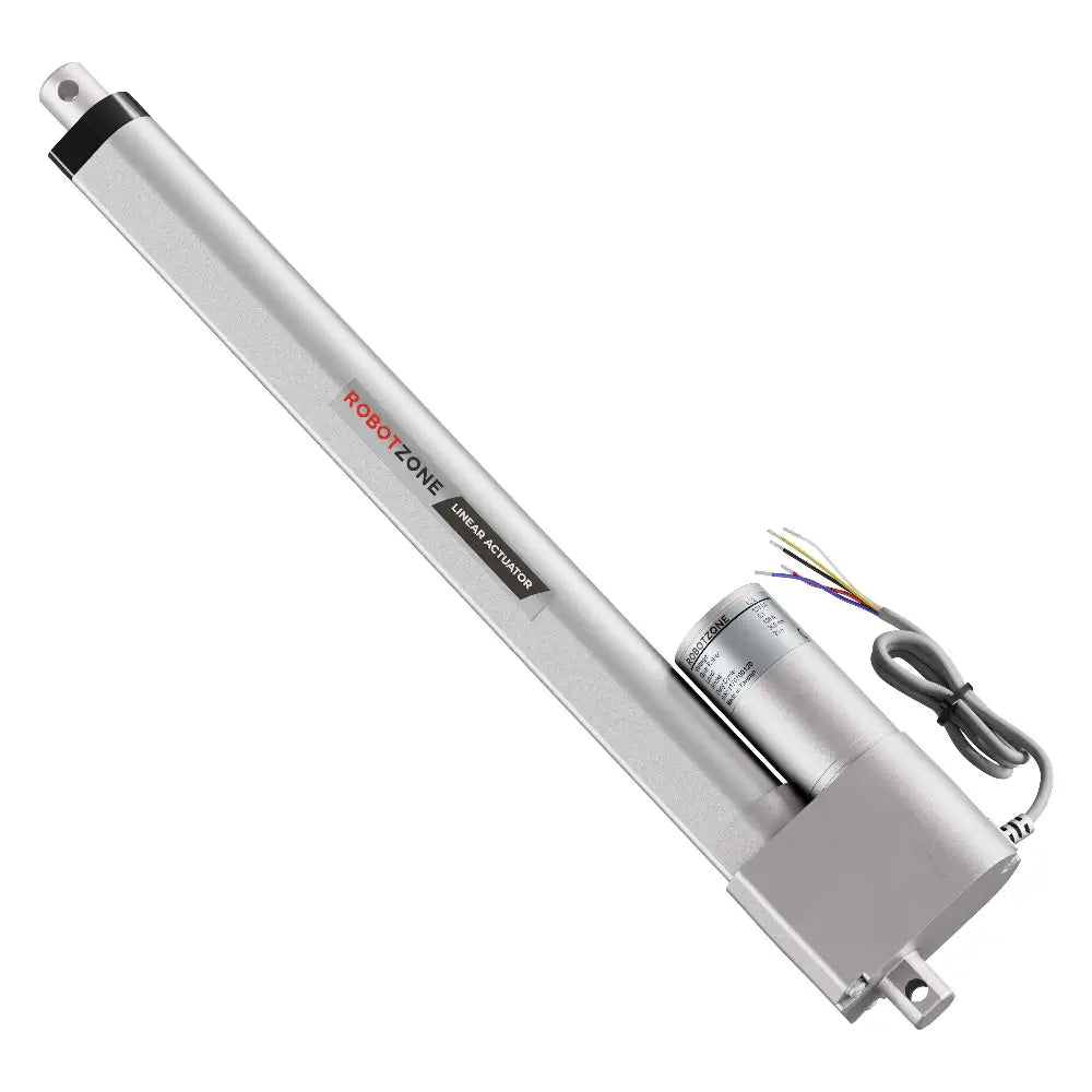 ServoCity 12V Heavy-Duty Linear Actuator (33lb Thrust, 1.7"/sec, 12" Stroke)
