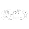 ServoCity 4000 Series Clamping Shaft Coupler (8mm Round Bore to 0.250" Round Bore)