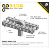 ServoCity 1106 Series Square Beam (17 Hole, 136mm Length)