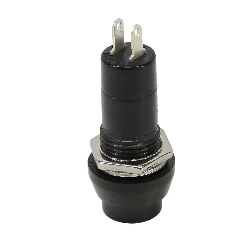 ServoCity Latching SPST Round Push Button Switch (Black)