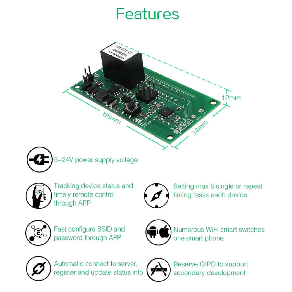 SONOFF SV WiFi Wireless Switch Smart Home Module