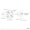 ServoCity 1309 Series Sonic Hub (5mm Hex Bore)