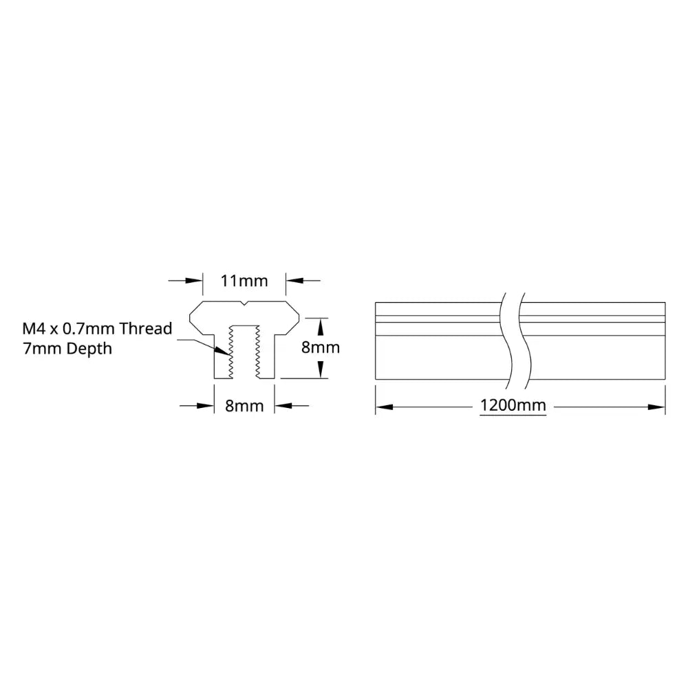 ServoCity 3700 Series 14.5mm V-Guide (1200mm Length)