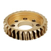 ServoCity 2314 Series Brass, MOD 1.25, Hub Mount Worm Gear (14mm Bore, 28 Tooth)