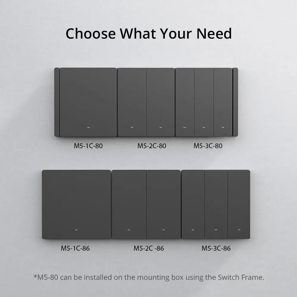SONOFF SwitchMan Smart Wall Switch-M5 (2 Gang - Type 80)