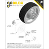 Threaded Tetrix to Thru-Hole goBILDA Pattern Adaptor (16-8)