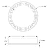 ServoCity 1" ID Flanged Ball Bearing (1 1/4" OD, 1/4" Thickness)