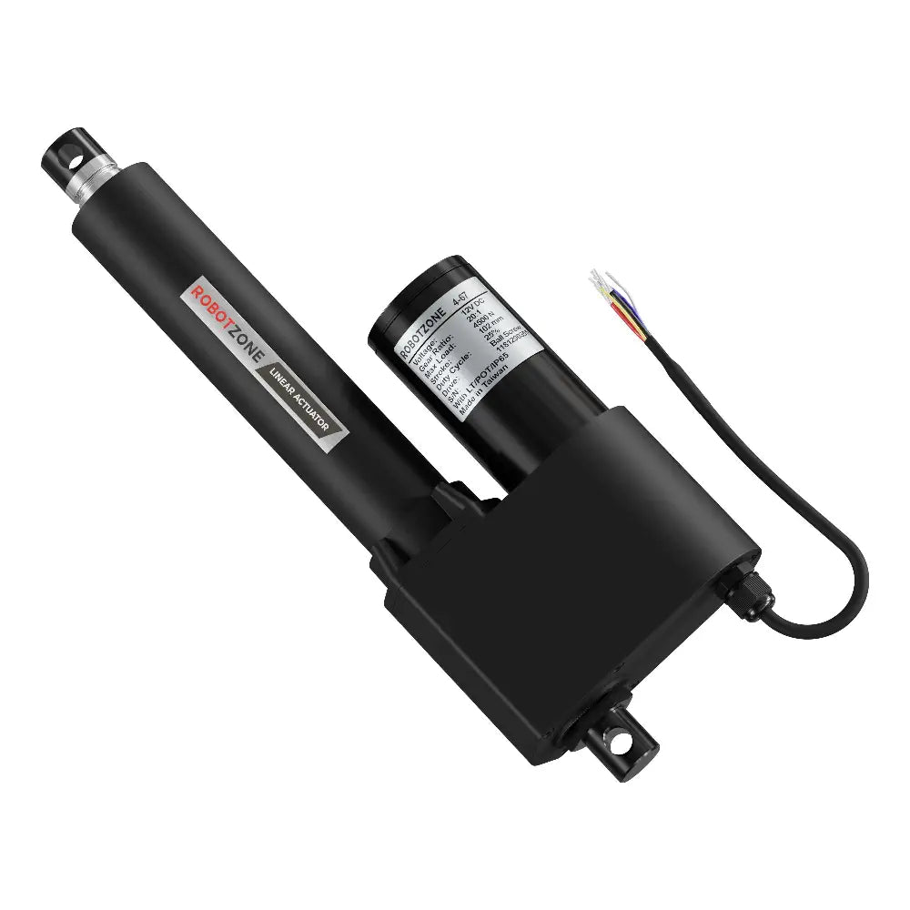 ServoCity 12V Super-Duty Linear Actuator (1010lb Thrust, 0.7"/sec, 4" Stroke)