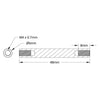ServoCity 1501 Series M4 x 0.7mm Standoff (6mm OD, 48mm Length) - 4 Pack