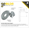 ServoCity 2307 Series, MOD 1.5, Hub Mount Bevel Gear (14mm Bore, 28 Tooth)
