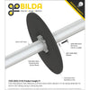 ServoCity Plastic Hub-Mount Disc (32mm Bore, 192mm Diameter)