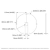 ServoCity Plastic Hub-Mount Disc (32mm Bore, 240mm Diameter)