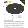 ServoCity Plastic Hub-Mount Disc (32mm Bore, 240mm Diameter)