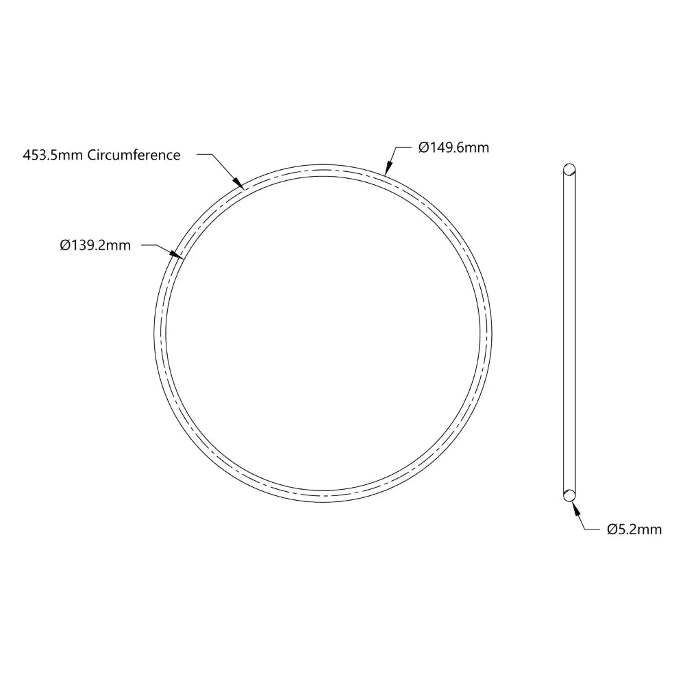 ServoCity 3405 Series Round Belt (5mm Cord Diameter, 454mm Circumference)