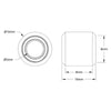 ServoCity 3600 Series V-Wheel (5mm Bore, 10mm OD, 10mm Width) - 2 Pack