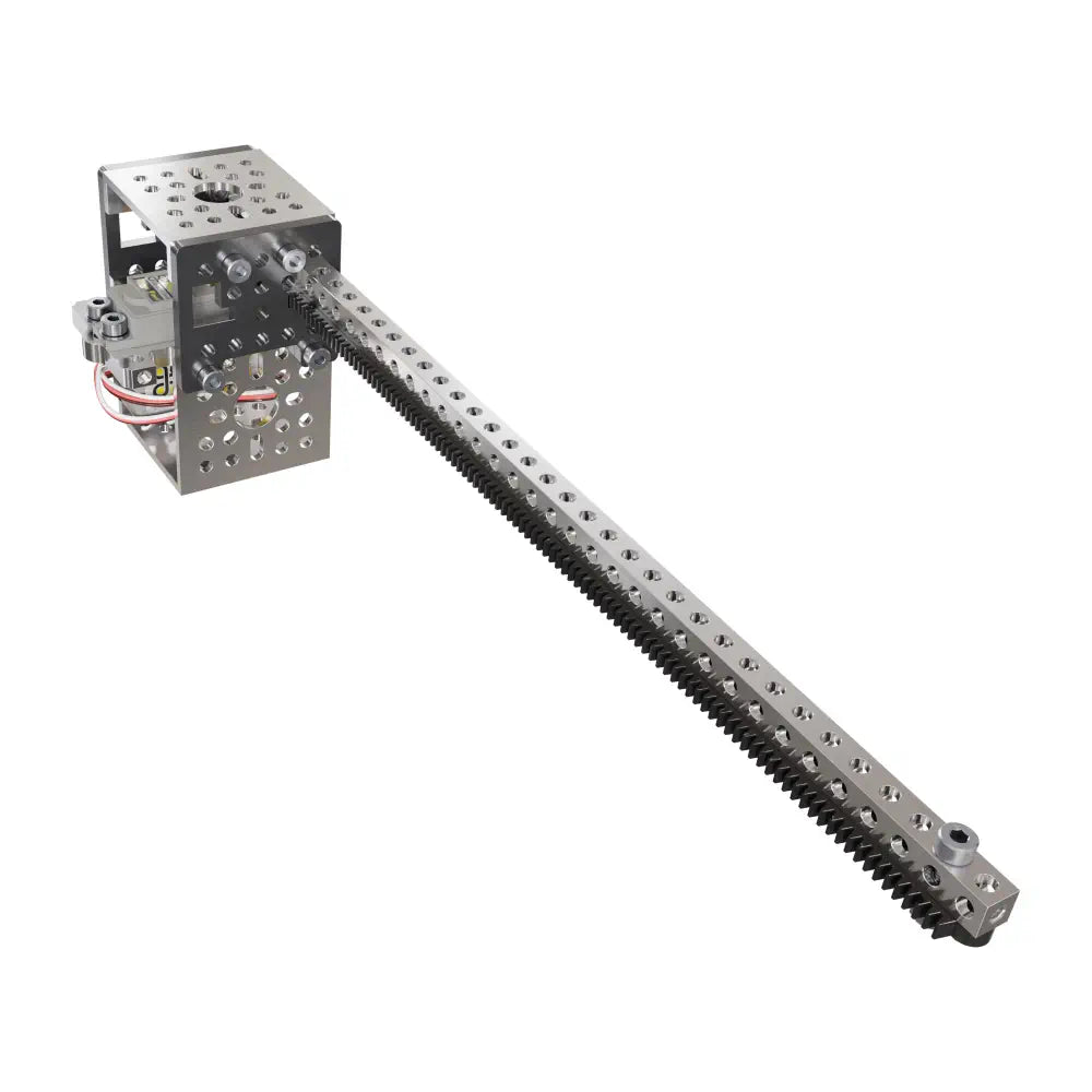 ServoCity Servo-Driven Gear Rack Kit (24lb Thrust, 5.7 in/sec, Single Gear Rack)