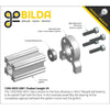 ServoCity 1200 Series 1-Side, 2-Post Pattern Mount (32-1)