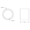 ServoCity 12mm ID Spacer (15mm OD, 12mm Length) - 4 Pack