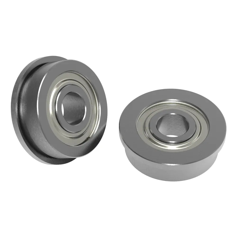 ServoCity 4mm ID Flanged Ball Bearing (12mm OD, 3.5mm Thickness) - 2 Pack