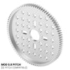ServoCity 2302 Series, MOD 0.8, Hub Mount Gear (14mm Bore, 90 Tooth)