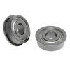 ServoCity 5mm ID Flanged Ball Bearing (12mm OD, 4mm Thickness) - 2 Pack