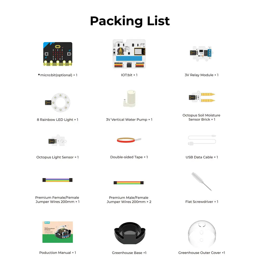 ELECFREAKS micro:bit Smart Greenhouse Kit (10 Sets)
