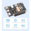 PCIe to minipcie / Gigabit Ethernet / USB 3.2 Gen1 HAT for Raspberry Pi 5, Supports minipcie Interface 4G Module, High-Speed Networking, Raspberry Pi 5 HAT