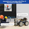 SunFounder PiCar- X Smart Robot Car Kit - Raspberry Pi Compatible, AI Video, FPV Camera, Line Tracking &amp; Obstacle Avoidance - STEM Coding Robotics for Beginners (Battery Not Included)