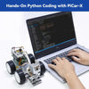SunFounder PiCar- X Smart Robot Car Kit - Raspberry Pi Compatible, AI Video, FPV Camera, Line Tracking &amp; Obstacle Avoidance - STEM Coding Robotics for Beginners (Battery Not Included)