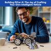 SunFounder PiCar- X Smart Robot Car Kit - Raspberry Pi Compatible, AI Video, FPV Camera, Line Tracking &amp; Obstacle Avoidance - STEM Coding Robotics for Beginners (Battery Not Included)