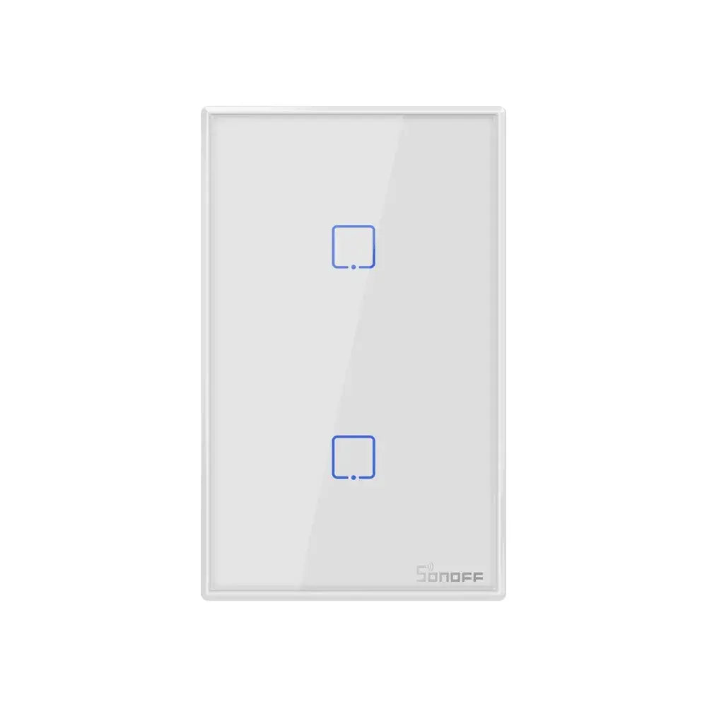 SONOFF TX Series WiFi Wall Switch (T0, US, 2 Gang, White)